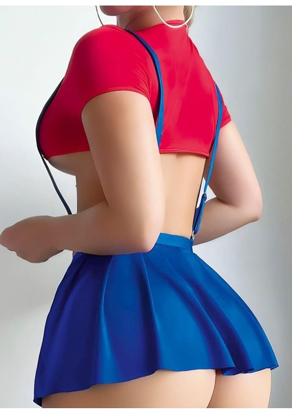 Mavi Kırmızı Fantezi Etekli Takım fiyatları