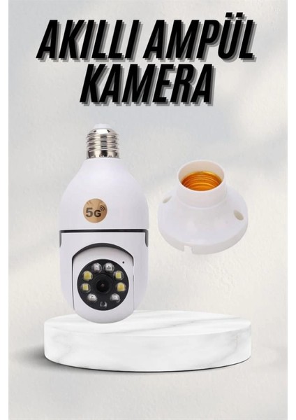 Akıllı Kamera Wifi Kamera Duylu Ampul Görünümlü 360 Derece Dönebilen Ev Kamerası fiyatları