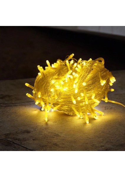 Uzatmalı - 100 Ledli Fişli LED Işık – 8 Metre Günışığı (Sarı) Dekor Lambası fiyatları