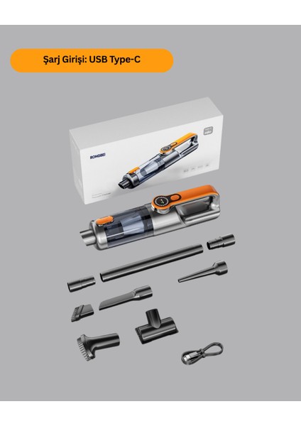 Mini El Süpürgesi Çok Başlıklı Kablosuz Vakum Güçlü Emiş Numaratör Hediye - EMY4791-6242 modelleri