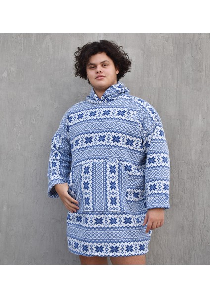 Welsoft Peluş Polar Giyilebilir Battaniye Pijama