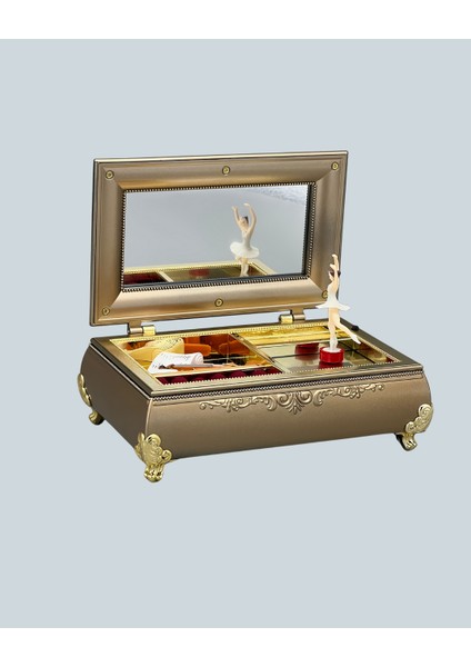 Piyano Tasarım Müzik Kutusu Balerin Figürü ve Takı Bölmeli - EMY8706-9616 indirimleri