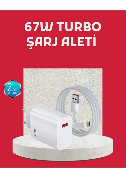 67 Watt Turbo Şarj Cihazı Motorola G30 G50 G60 G82 Uyumlu - EMY3106-5961