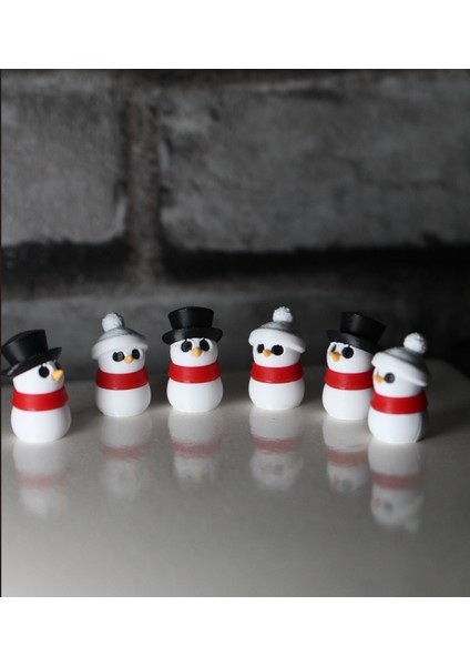 Mini Frosty | Küçük Kardan Adam Figürü (2,5 cm) (10 Adet)