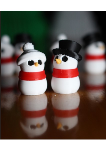 Mini Frosty | Küçük Kardan Adam Figürü (2,5 cm) (10 Adet) modelleri