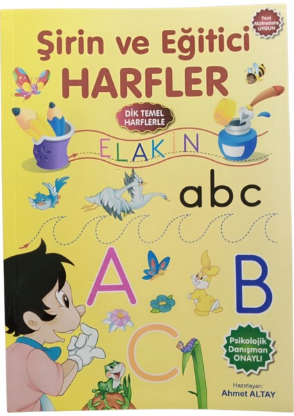 Şirin ve Eğitici Harfler dik temel harfler ile elakin