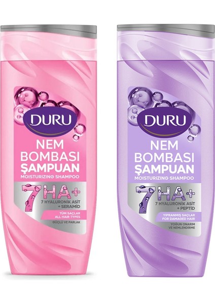 Nem Bombası Şampuan Yıpranmış Saçlar ve Tüm Saçlar Için 400 ml 2 Li Set
