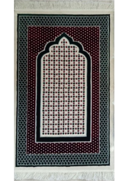 Yıldızlı Mihrap Motif Akrilik Polyester Kadife Desenli Namazlık Seccade (110X70)CM 700 gr fiyatları