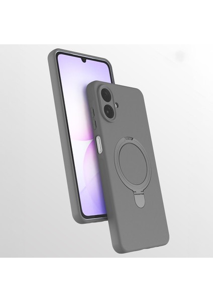 Samsung Galaxy A07 Kılıf Magsafeli Standlı Mat Samara Kapak