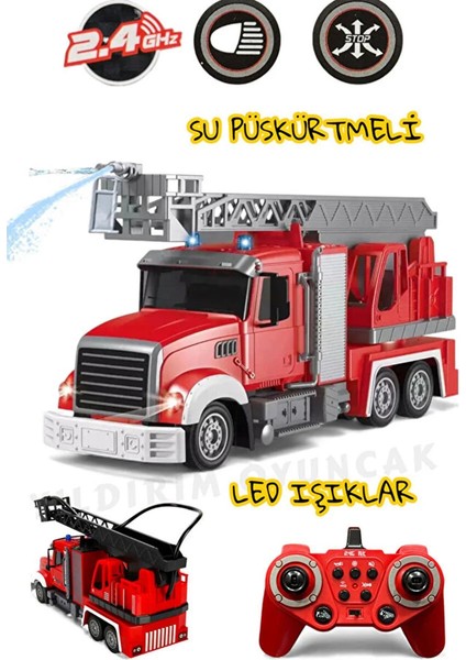 Uzaktan Kumandalı Su Atan Itfaiye 35CM