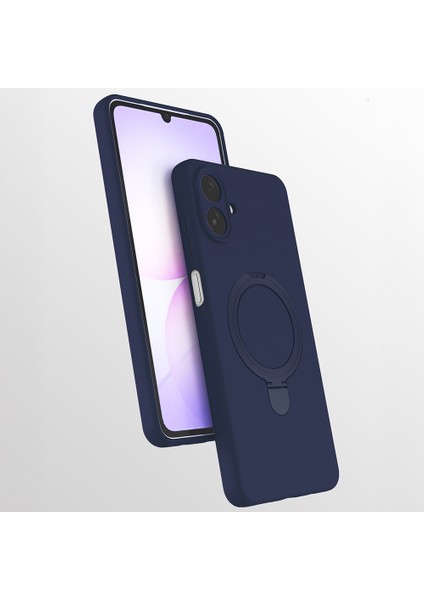 Samsung Galaxy A07 Kılıf Magsafeli Standlı Mat Samara Kapak