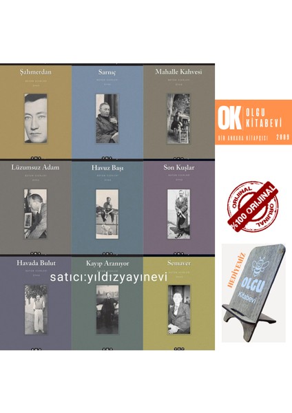 Semaver - Son Kuşlar - Lüzumsuz Adam - Mahalle Kahvesi / 9 Kitap Set - Sait Faik Abasıyanık