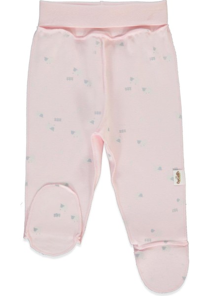 Organik Interlok Patikli Pantolon (Organıc Sleepy Sheepy) Pembe