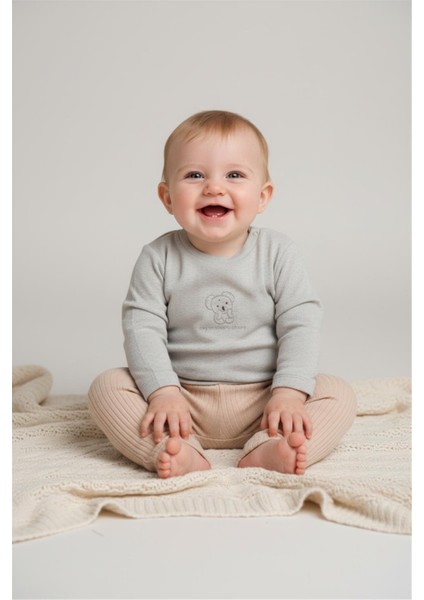 Interlok Tayt 2li (Cute Bear) Bej fırsatları