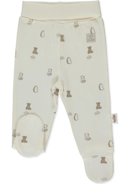 Organik Interlok Patikli Pantolon (Organıc Fun Moment) Ekru