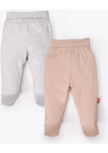 Patikli Pantolon 2li (Always Raporlu Interlok) Bej
