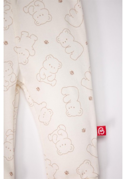 Patiksiz Pantolon 2li (Cute Bear) Bej indirimleri