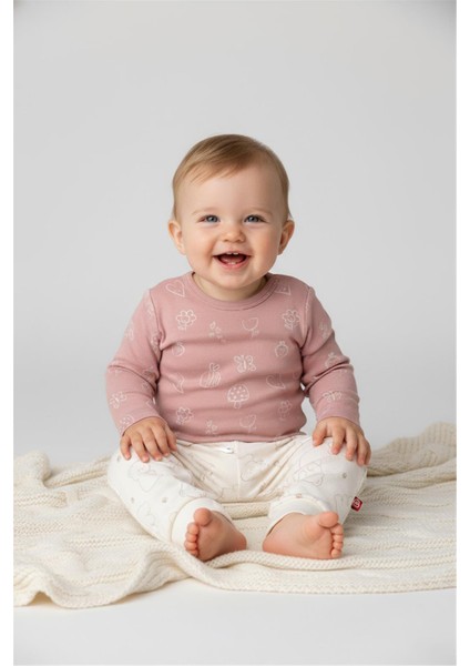 Patiksiz Pantolon 2li (Cute Bear) Bej