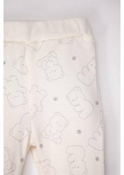 Patiksiz Pantolon 2li (Cute Bear) Gri Melanj modelleri