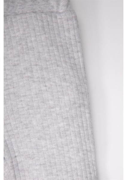 Patiksiz Pantolon 2li (Cute Bear) Gri Melanj