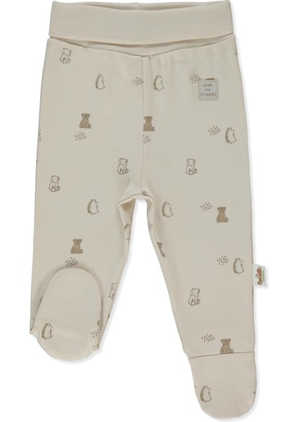 Organik Interlok Patikli Pantolon (Organıc Fun Moment) Bej