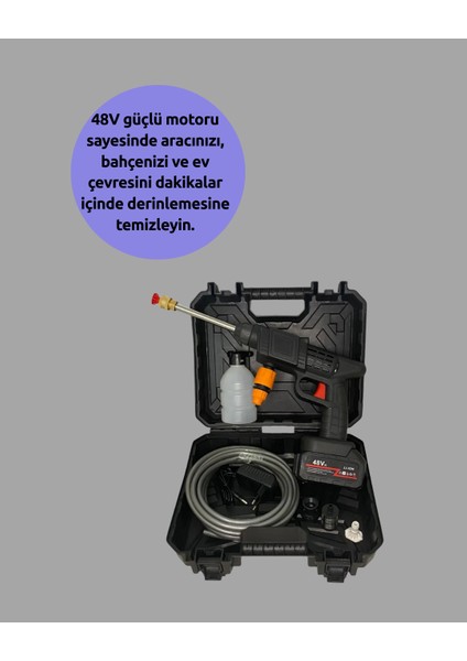 Tek Bataryalı 48V Şarjlı Basınçlı Yıkama Makinesi fiyatları