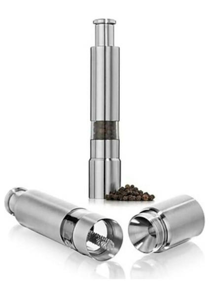 Paslanmaz Çelik Otomatik Basmalı Baharat Öğütücü