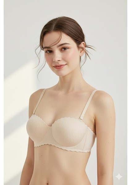 Lazer Kesim Dolgulu Telsiz Iz Yapmaz Sütyen Ten modelleri