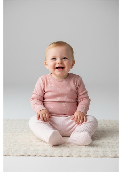 Patikli Pantolon 2li (Cute Bunny) Pembe fırsatları