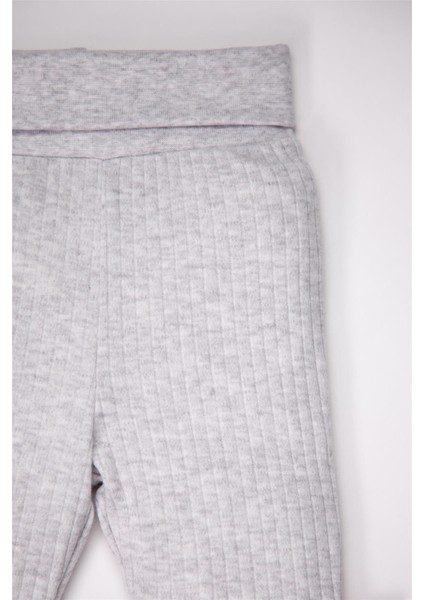 Patikli Pantolon 2li (Cute Bear) Gri Melanj modelleri