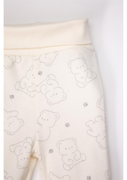 Patikli Pantolon 2li (Cute Bear) Gri Melanj