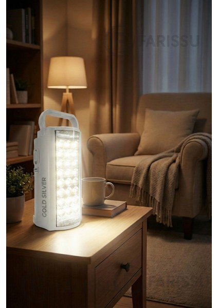 Gold Silver GS-2400 Şarjlı 24 LED Işıldak & Powerbank - 80 Saat Aydınlatma (Telefon Şarj Eder) indirimleri
