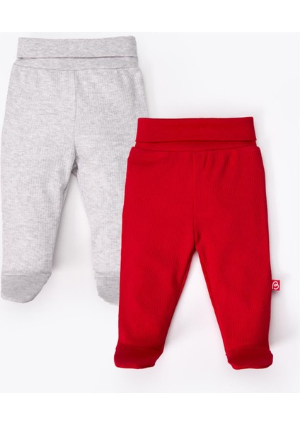Patikli Pantolon 2li (Always Raporlu Interlok) Kırmızı