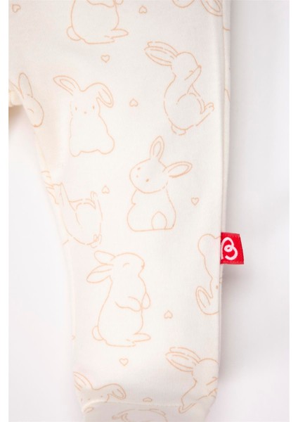 Patikli Pantolon 2li (Cute Bunny) Bej modelleri