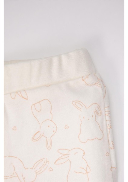 Patiksiz Pantolon 2li (Cute Bunny) Bej indirimleri