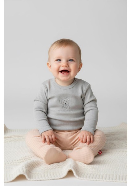 Patikli Pantolon 2li (Cute Bunny) Bej