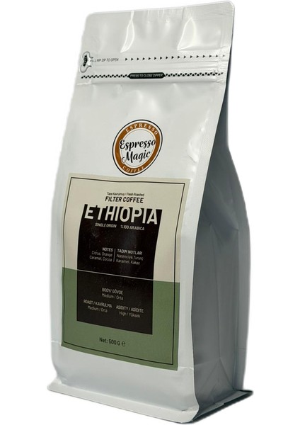 Taze Öğütülmüş Ethiopia Filtre Kahve 500 gr modelleri