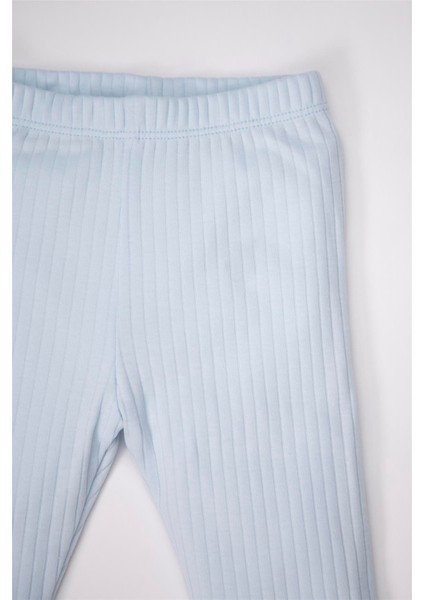 Interlok Tayt 2li (Cute Bear) Mavi