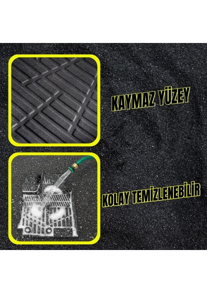 Volkswagen Passat B7 Sedan (2011-2014) Için Paspas ve Bagaj Havuzu Seti, Yüksek Kenarlı, Esnek, A+ Kalite, Kokusuz