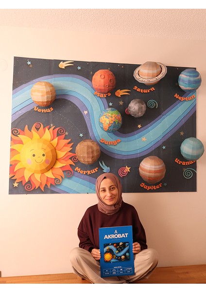 Güneş Sistemi Modeli Seti | Çocuk Odası Gezegenler Duvar Dekoru fiyatları
