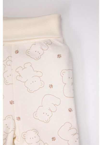 Patikli Pantolon 2li (Cute Bear) Bej