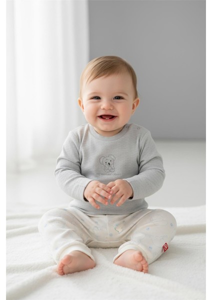 Patiksiz Pantolon 2li (Cute Bear) Mavi fırsatları