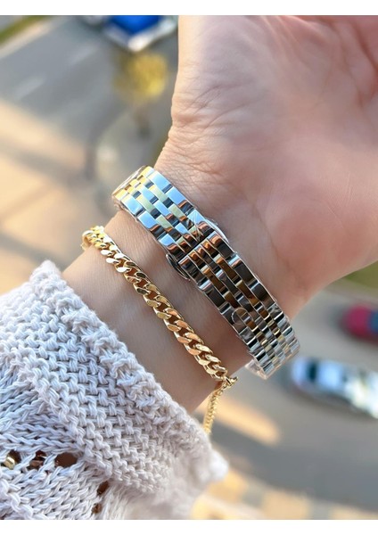 Çelik Kasa & Kordon Kararma ve Renk Atma Yapmaz Kadın Kol Saati+Bileklik JG015809.4 modelleri