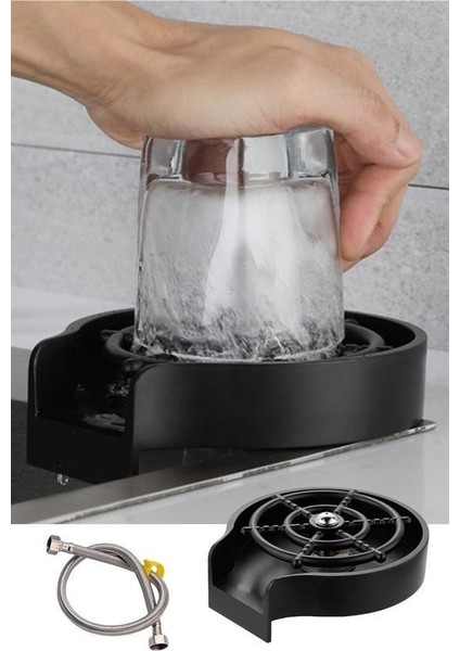 Mytechcat® Yüksek Basınçlı Otomatik Bardak Yıkama Aparatı Mutfak Lavaboları Için Hızlı Kupa Durulayıcı indirimleri