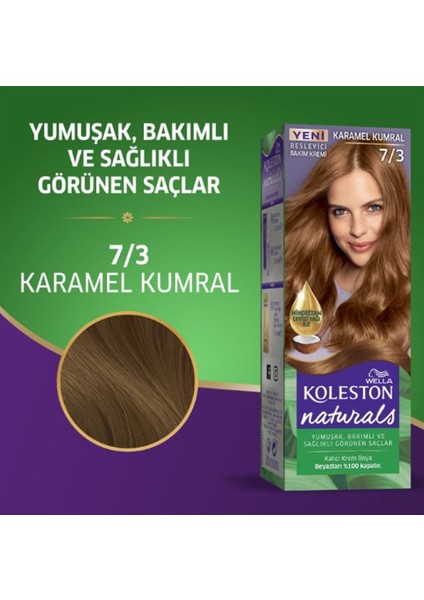 Naturals Saç Boyası Karamel Kumral 7/3 fiyatları