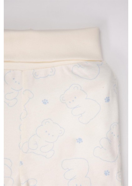 Patikli Pantolon 2li (Cute Bear) Mavi