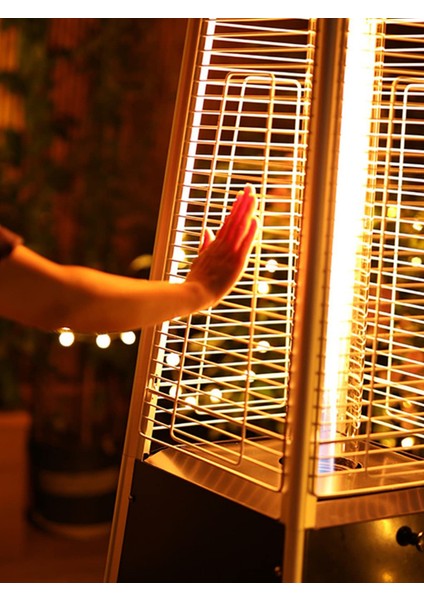 Piramit Soba Dış Mekan Isıtıcı Isı Piramidi Paslanmaz Inox modelleri