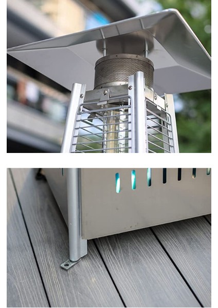 Piramit Soba Dış Mekan Isıtıcı Isı Piramidi Paslanmaz Inox fırsatları