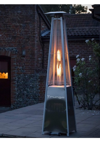 Piramit Soba Dış Mekan Isıtıcı Isı Piramidi Paslanmaz Inox