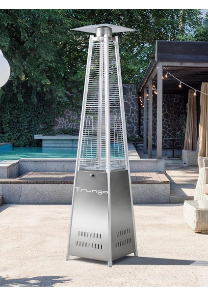 Piramit Soba Dış Mekan Isıtıcı Isı Piramidi Paslanmaz Inox